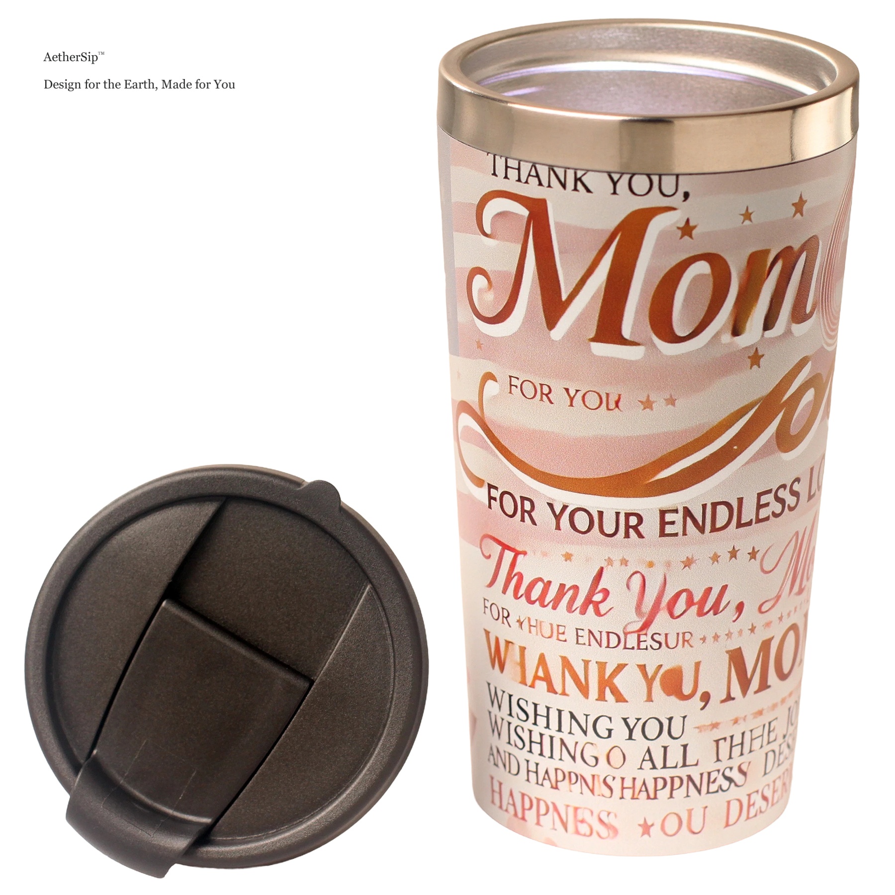 Mother's Blessing-Themed Travel Mug Alternate View 2