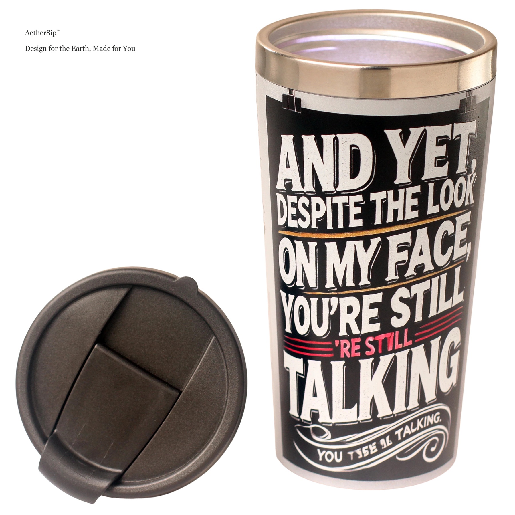 Humor-Themed Travel Mug Alternate View 2