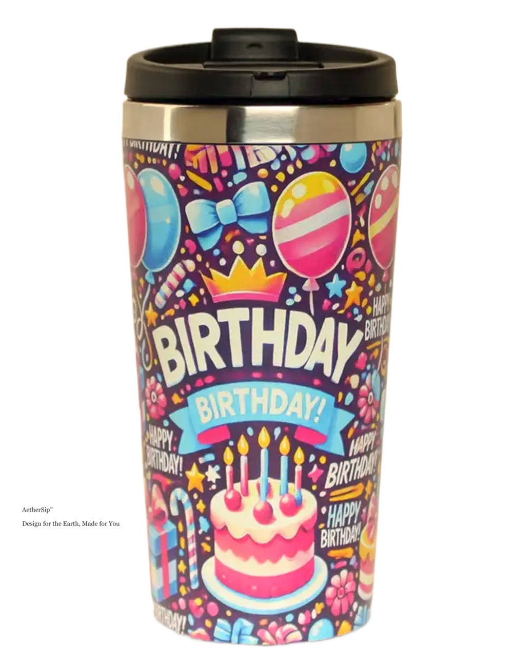 Birthday-Themed Travel Mug